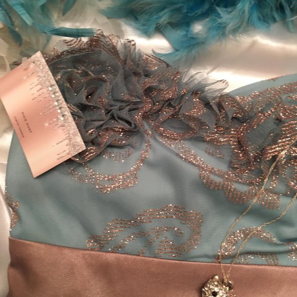 GORGEOUS vinatge turquiose blue BABY DOLL dress! - Picture 10 of 14